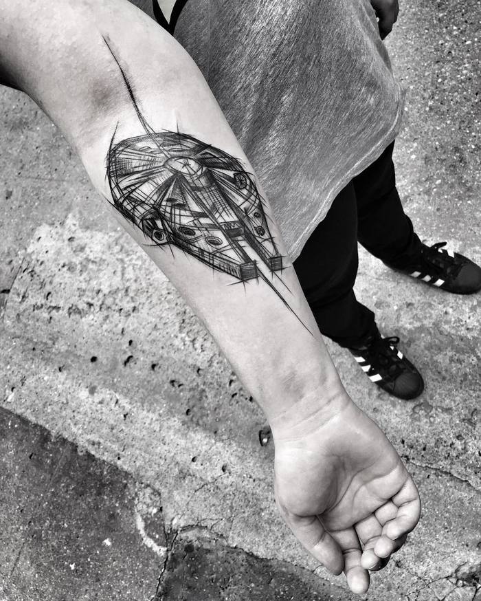 Amazing Blackwork Sketch Tattoos by Inez Janiak-01