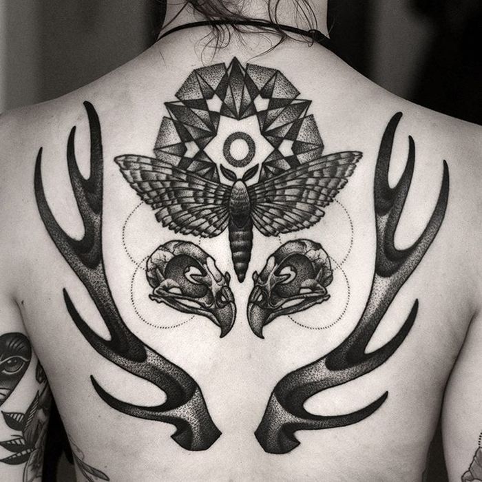 Beautiful Black Ink Tattoos by Kamil Czapiga