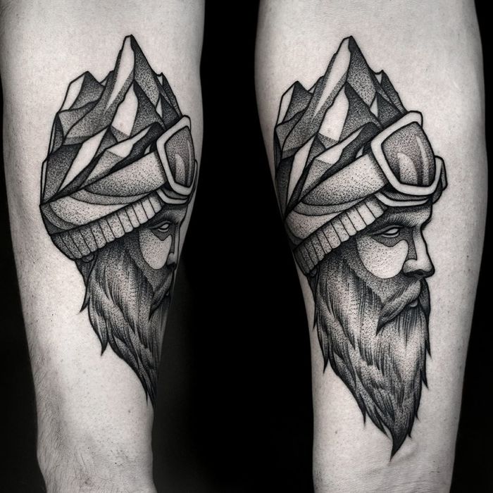 Beautiful Black Ink Tattoos by Kamil Czapiga