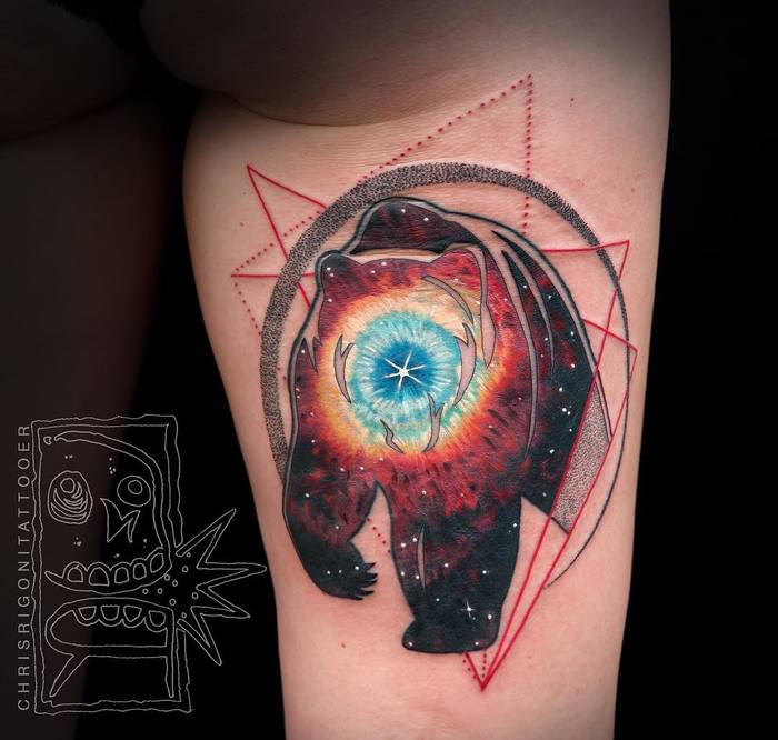 Colorful Surreal Tattoos by Chris Rigoni