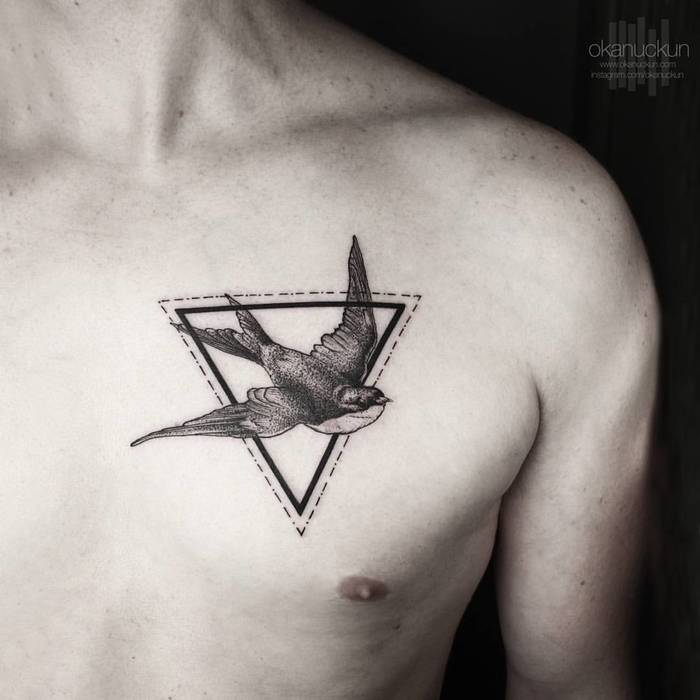 Minimalist Geometric Tattoos by Okan Uckun