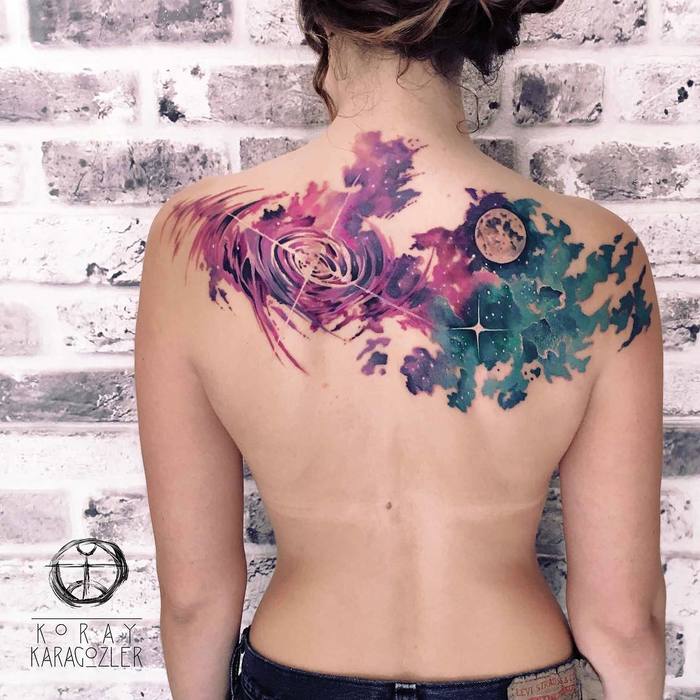 Vibrant Watercolor Tattoos by Koray Karagozler