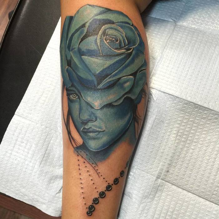30+ Gorgeous Blue Ink Tattoos