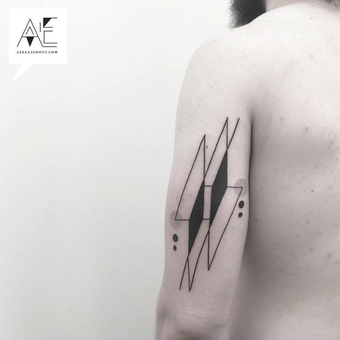 Minimalist Geometric Tattoos by Axel Ejsmont