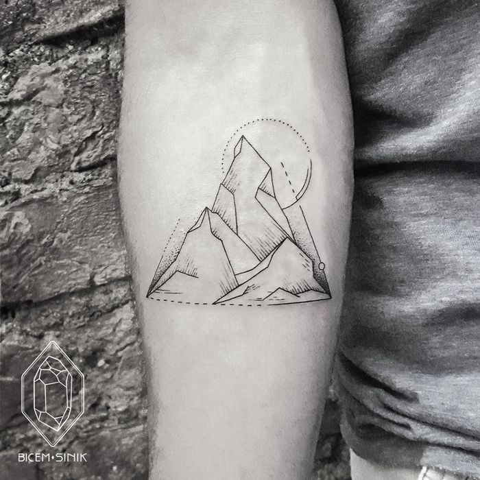 Mountain Tattoo by Bicem Sinik