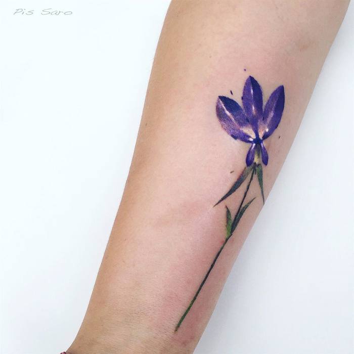 Delicate Botanical Tattoos by Pis Saro