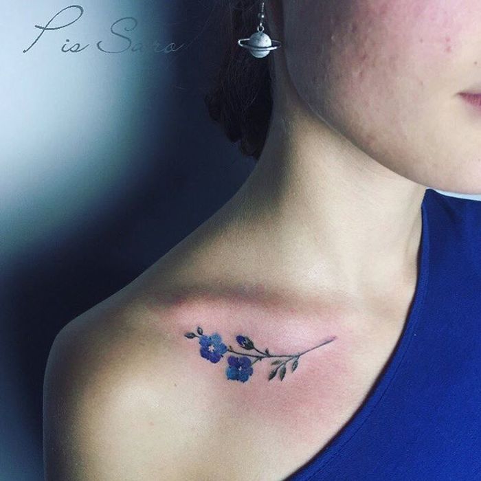 Delicate Botanical Tattoos by Pis Saro