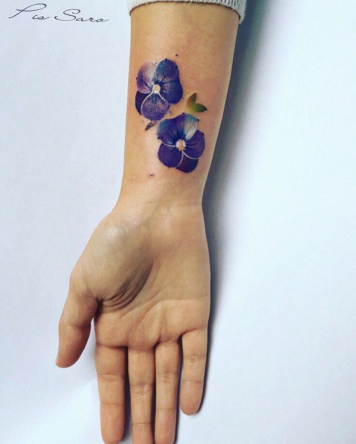 Delicate Botanical Tattoos by Pis Saro