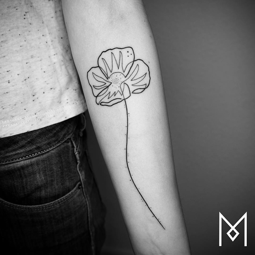Exquisite Single Line Tattoos By Mo Ganji