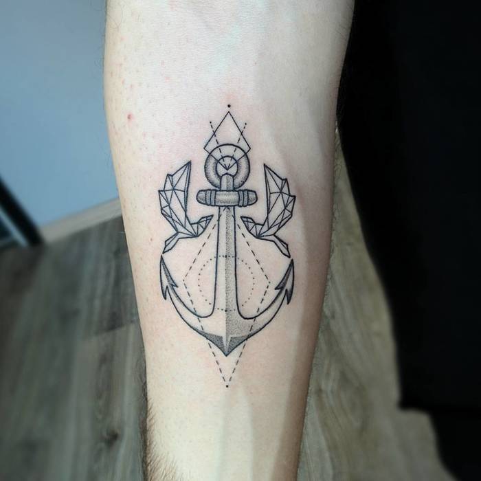 Anchor Tattoo by Michele Volpi