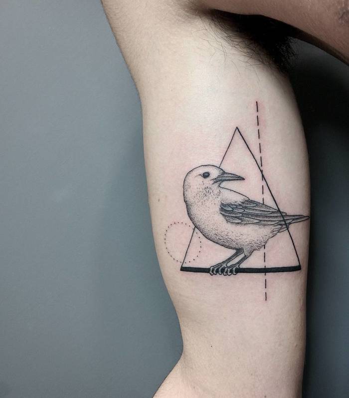 Bird Tattoo by Michele Volpi