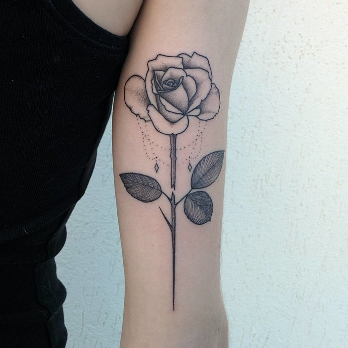 Rose Tattoo by Michele Volpi