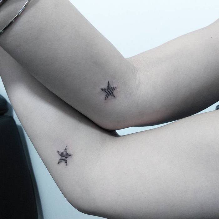  Matching Stars by Marjana Brun Tattoo