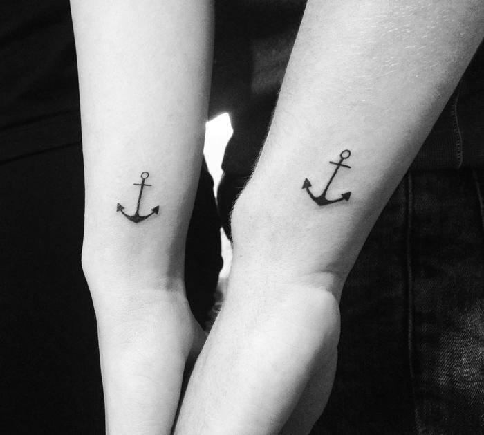 Matching Anchors by Mint Ink Tattoo