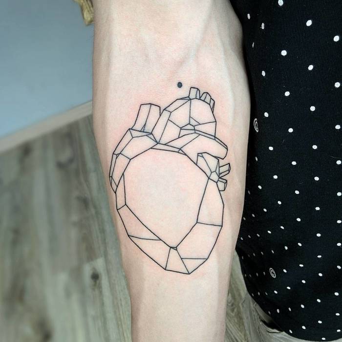 Geometric Heart by Michele Volpi