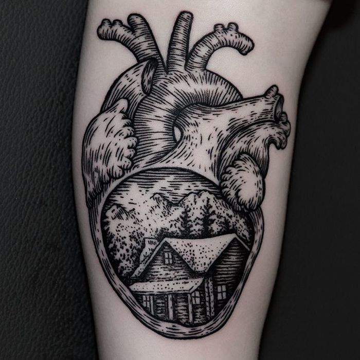 Anatomical Heart Tattoo by ilja hummel