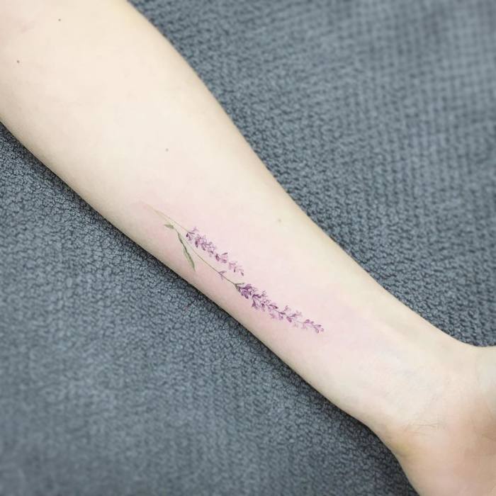 Lavender Tattoo by tattooist_flower