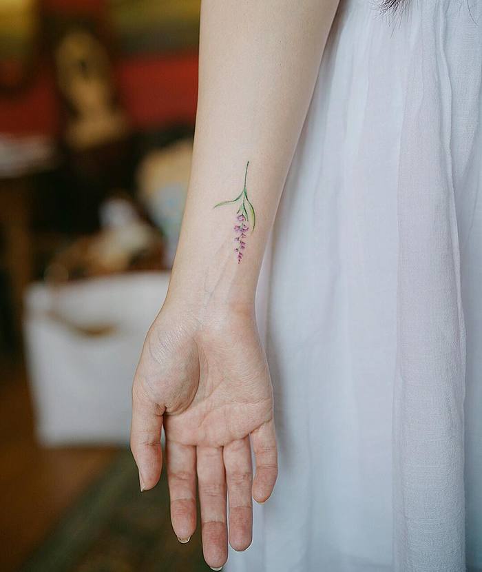 Lavender Tattoo by Nando Tattoo