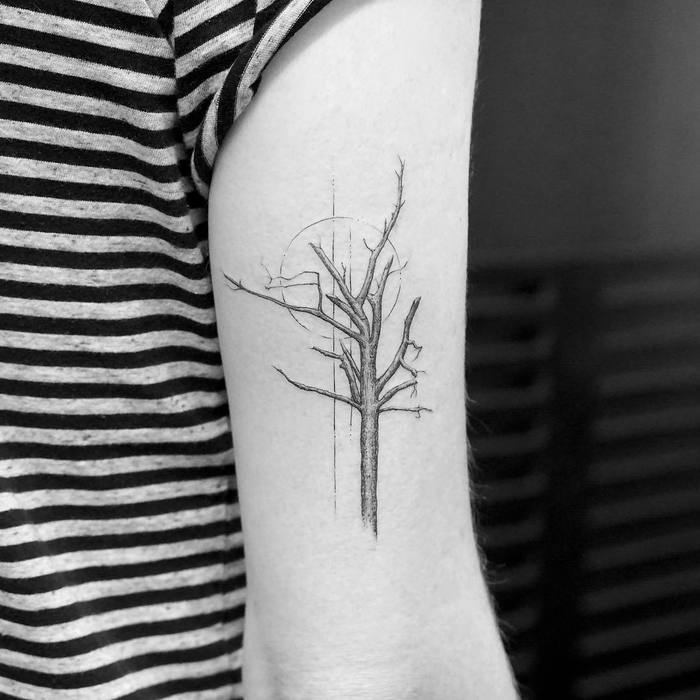 Timeless Tree Tattoo by mr.k_tattoo