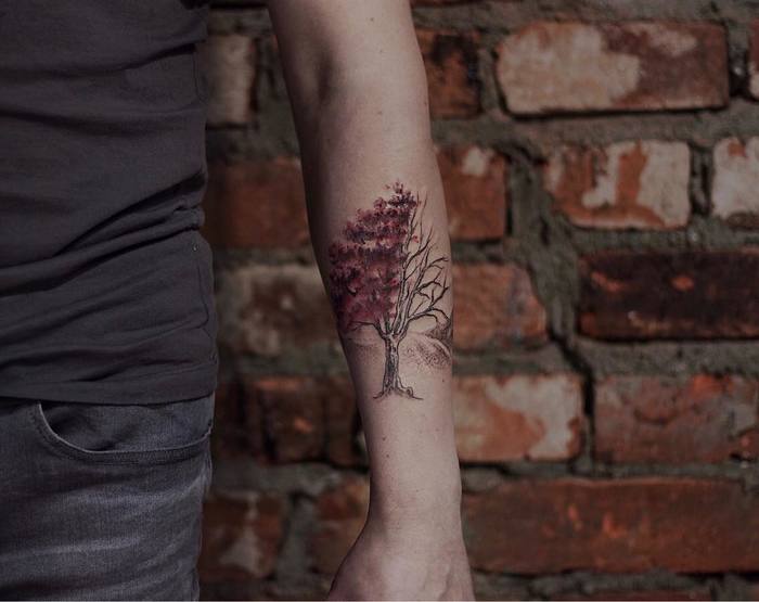 Superb Tree on Forearm by Emy Menendez