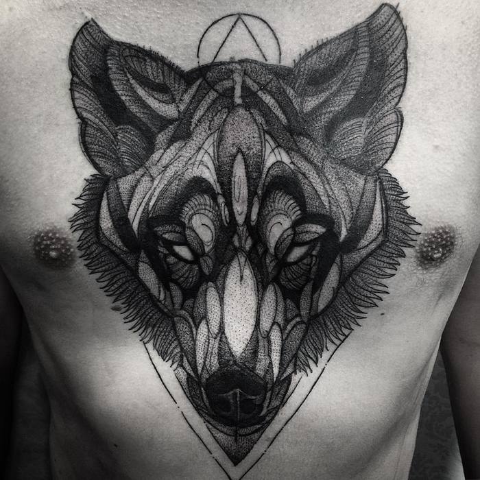 Wolf Tattoo by Junnio Nunes