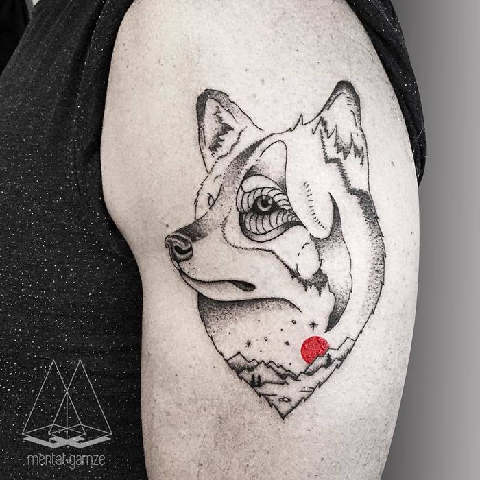 Wolf Tattoo by Mentat Gamze