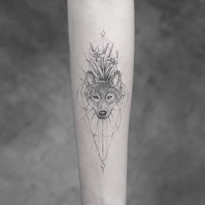 Wolf Tattoo by mr.k_tattoo