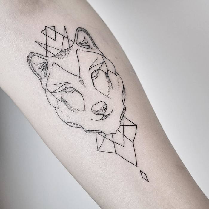 Wolf Tattoo by María Fernández