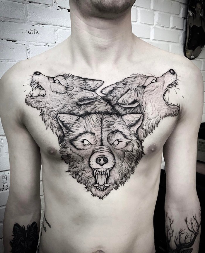 Wolf Tattoo by katyageta