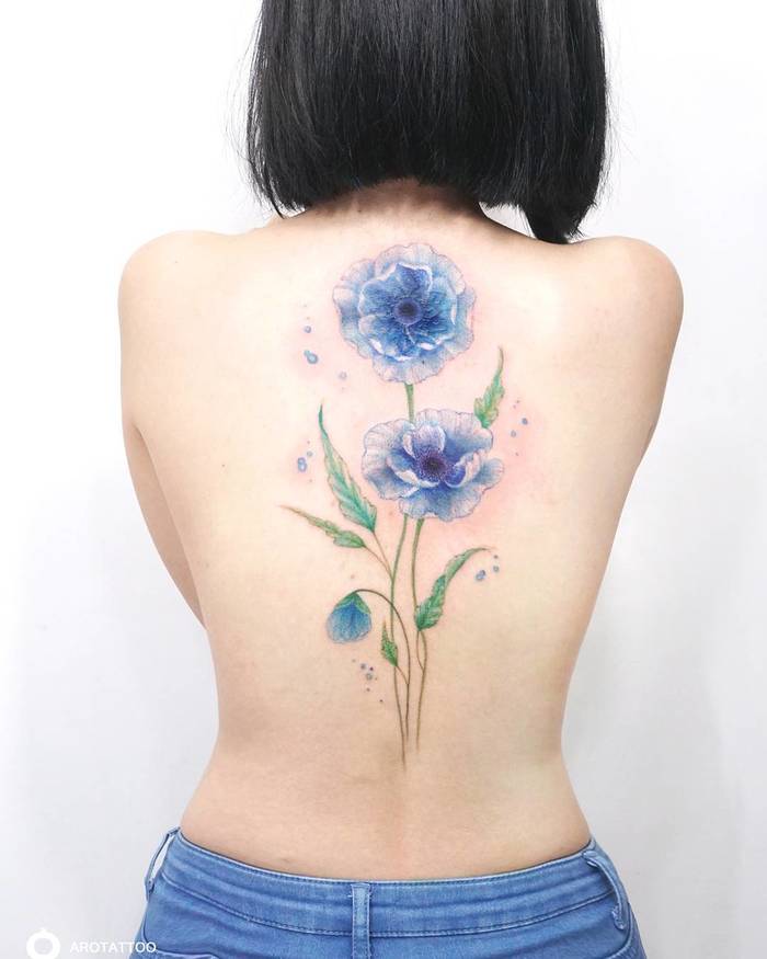 Poppy Tattoo by Tattooist Silo
