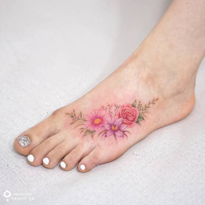 Floral Tattoo by Tattooist Silo