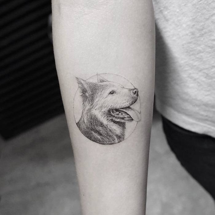Dog Tattoo by mr.k_tattoo