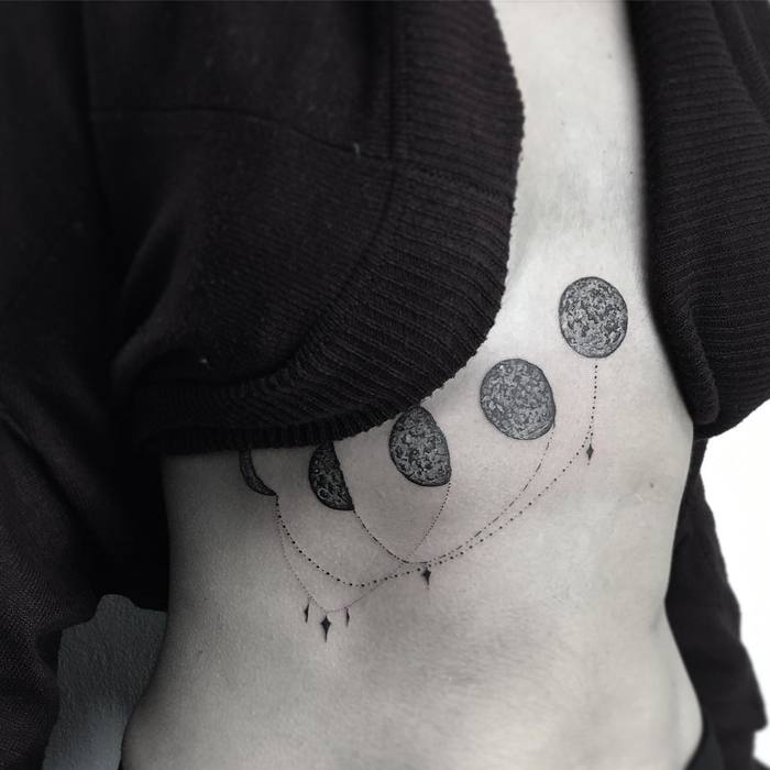 Lunar Phases Tattoo by ynnopya