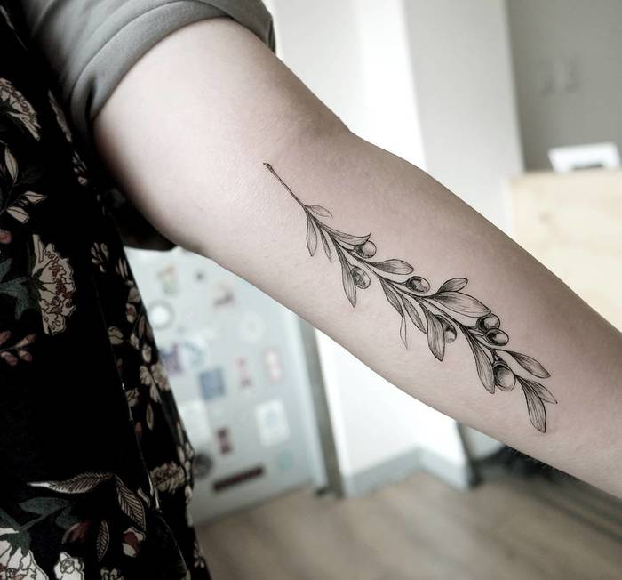 Olive Branch Tattoo by _ch11388