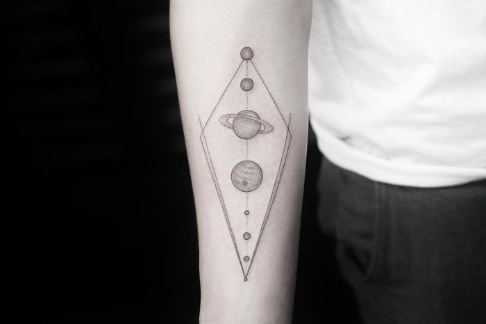 Solar System Tattoo by Kevin King