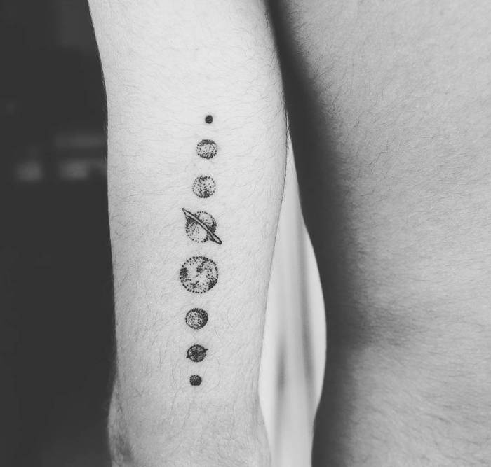 Solar System Tattoo by luiza.blackbird