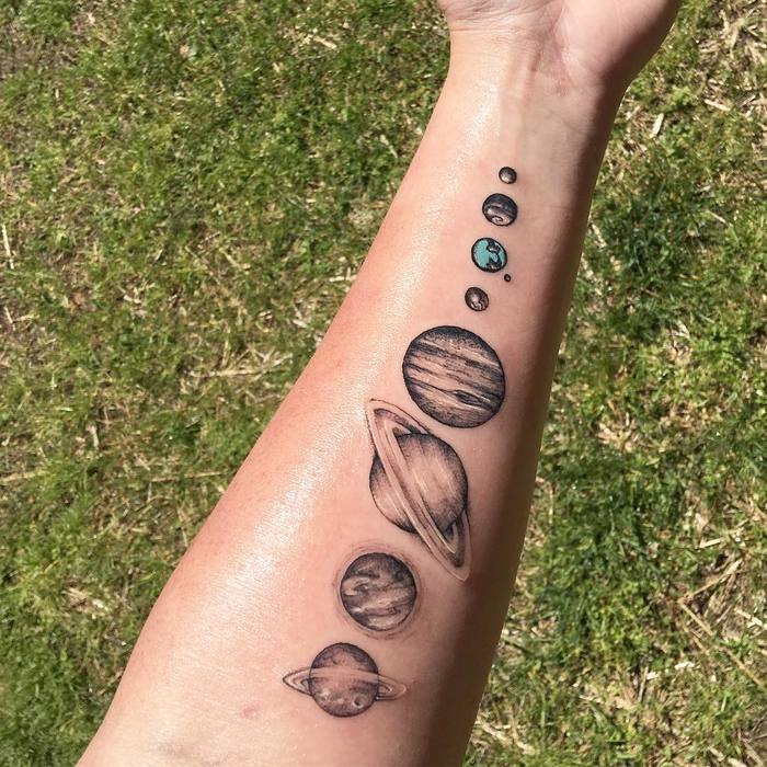 Solar System Tattoo by antimorris 