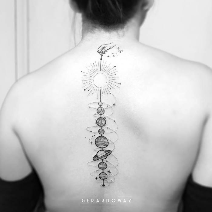 Solar System Tattoo by gerardowaz