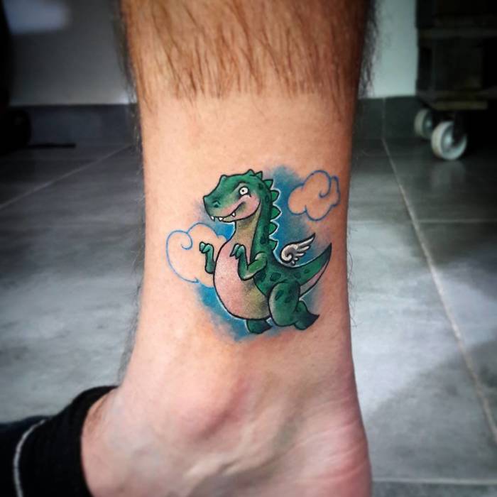 Little Flying Dinosaur Tattoo by elizabeth_rozaki