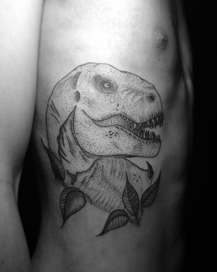 T-rex Tattoo by canaveztattoo