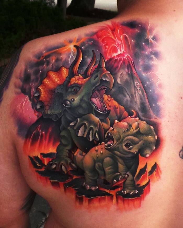 Dinosaur Apocalypse Tattoo by steven_compton