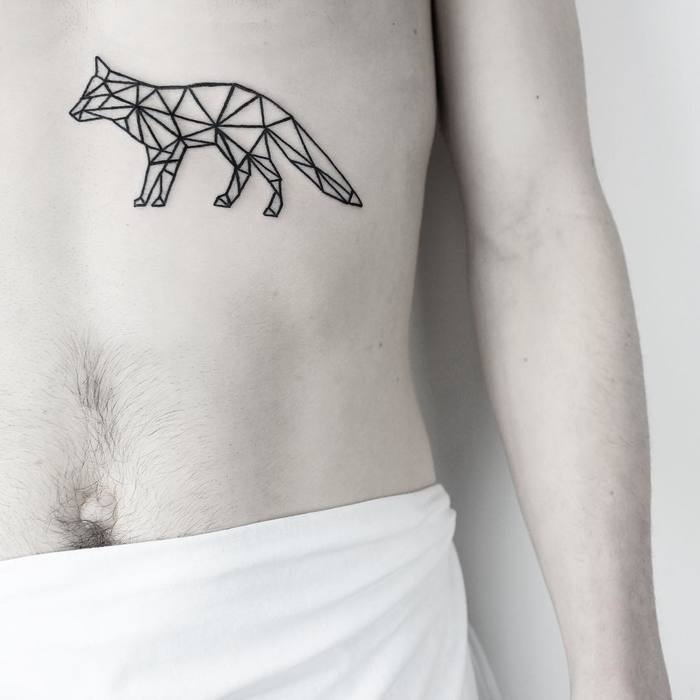 Geometric Fox Tattoo by malwina8