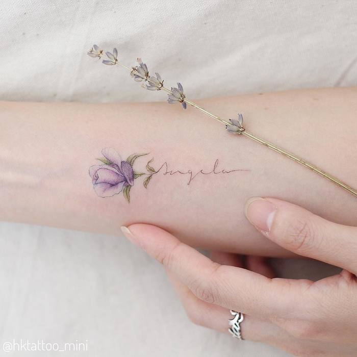 Purple Rose Tattoo 