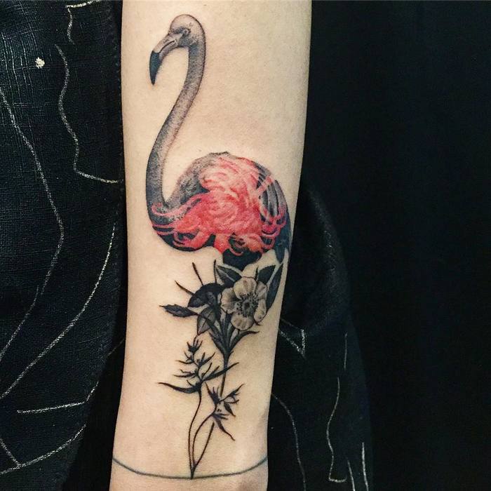 Flamingo Tattoo by pezzeep