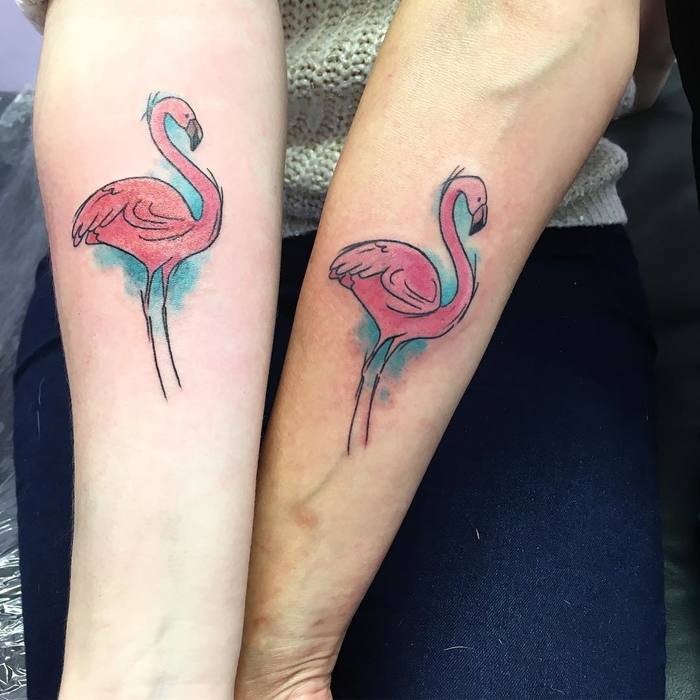 Flamingo Tattoo by rachelritchietattoos