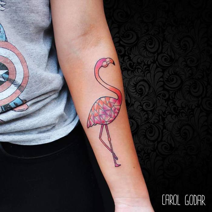 Flamingo Tattoo by carol.godar