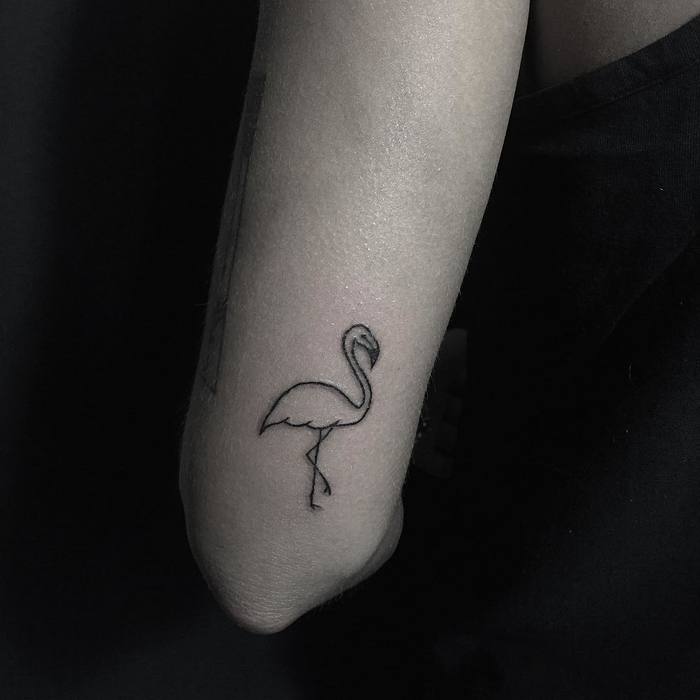 Flamingo Tattoo by nastyoleninatattooing