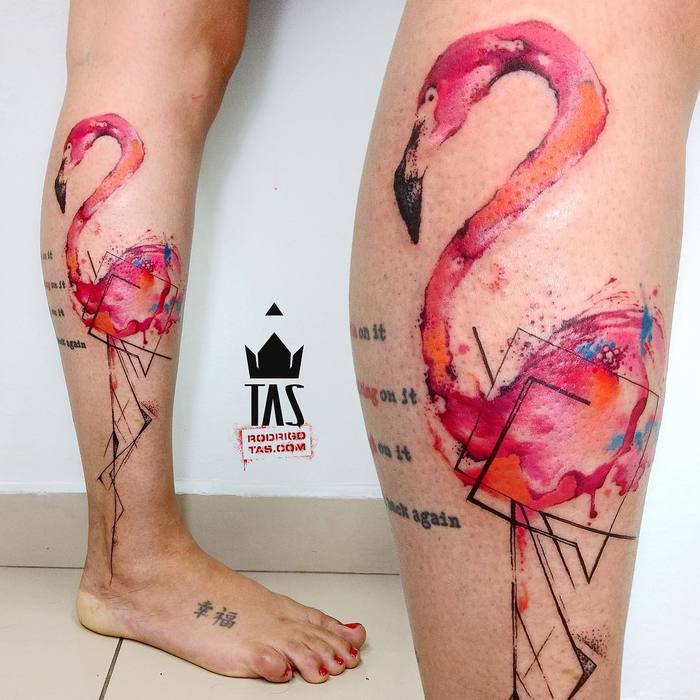 Flamingo Tattoo by rodrigotas