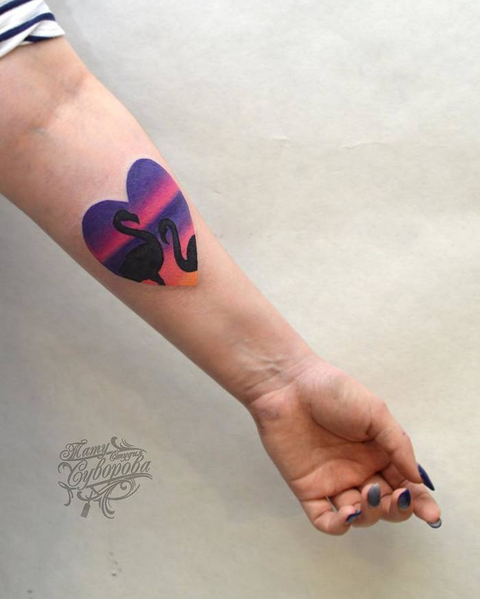 Flamingo Tattoo by jonnimalkovich
