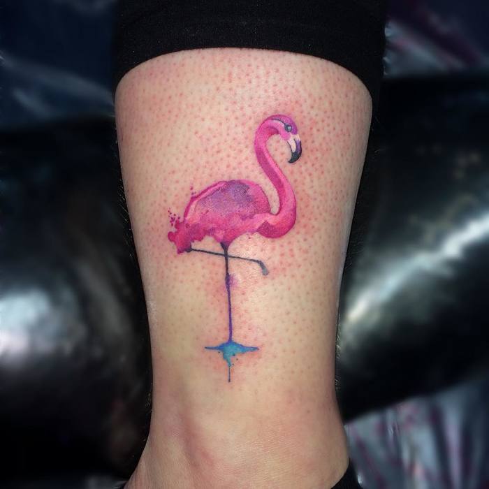 Flamingo Tattoo by lilianyeeah